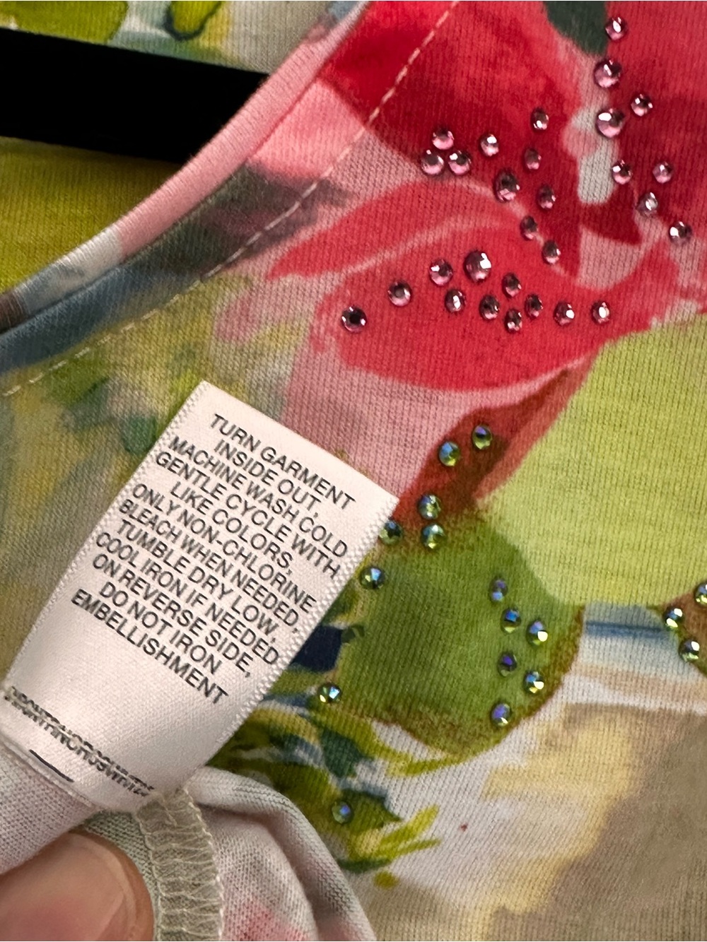 Allison Daley Pink Multi Floral Watercolor Scoop Neck Top - Picture 7 of 10